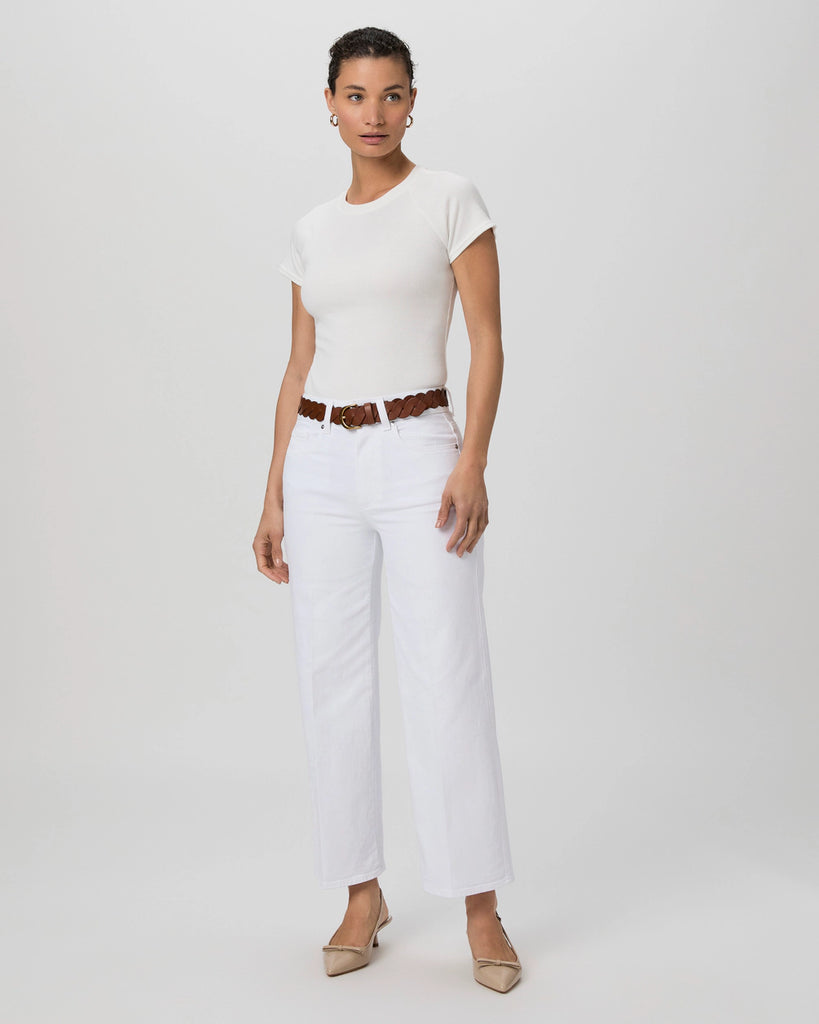 Sasha ankle Wide Leg - Crisp White