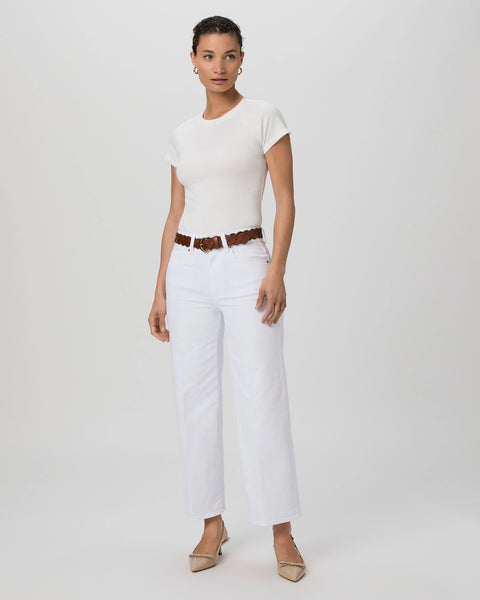 Sasha ankle Wide Leg - Crisp White