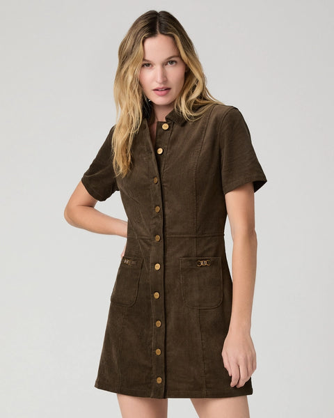 Clementine Dress - Fern Corduroy
