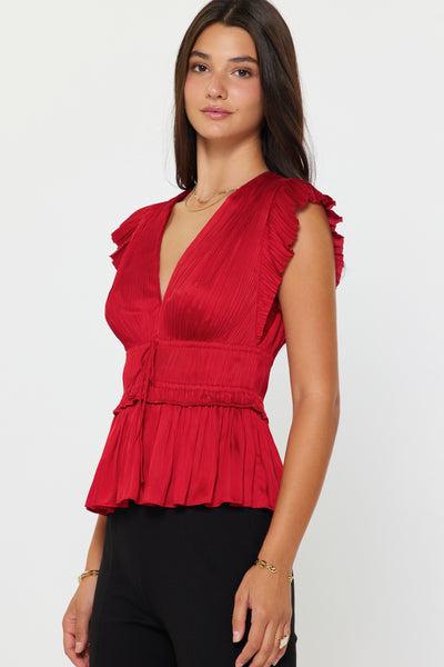 Heather V-neck Blouse