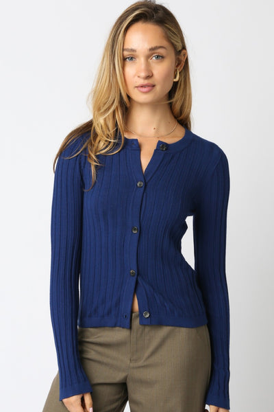 Haley Knit Button Top