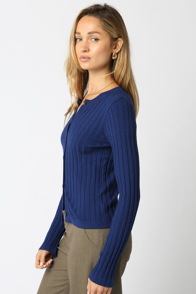 Haley Knit Button Top