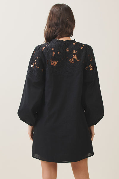 Dahlia Embroidered Mini Dress