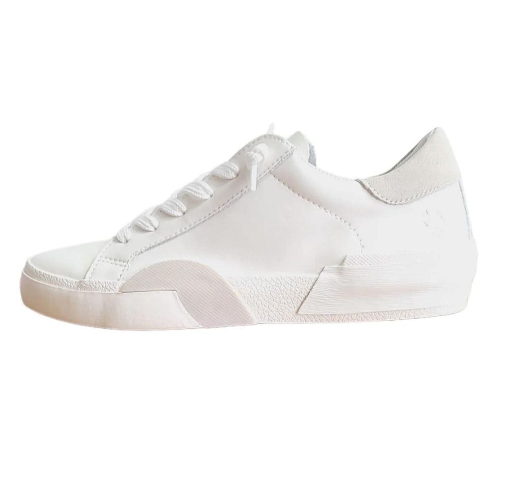 Zina 360 - White/Natural Recycled Leather