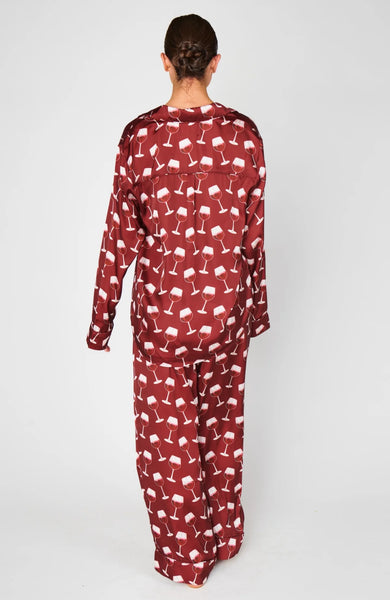 Classic PJ Set - Red Wine Silky