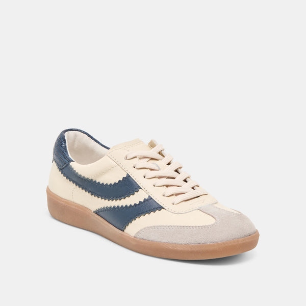 Merit Sneakers White Navy Leather