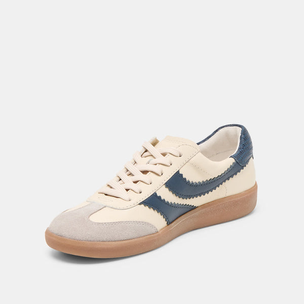 Merit Sneakers White Navy Leather