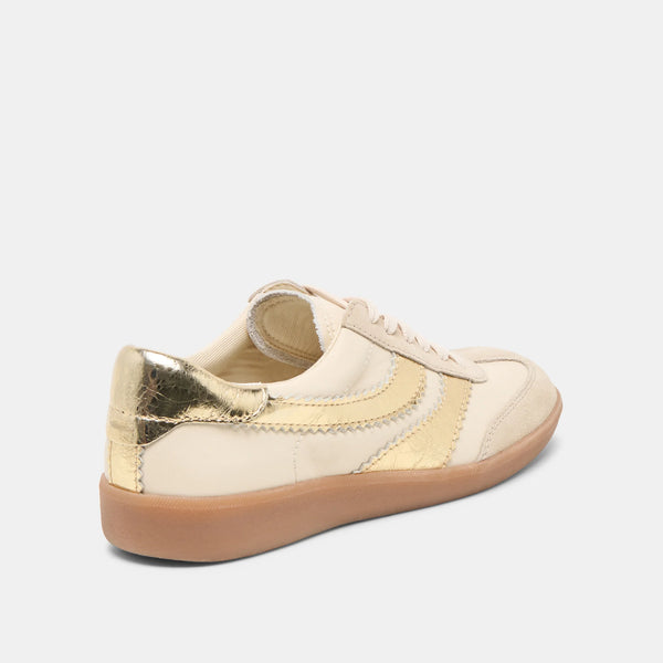Merit Sneakers White Gold Leather