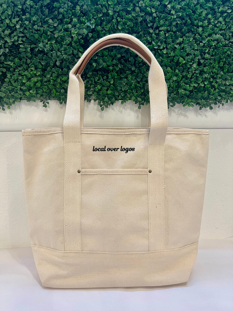 Local over Logos Essential Tote