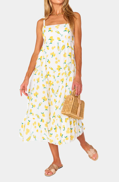 Summer Fling Midi Dress - Limoncello