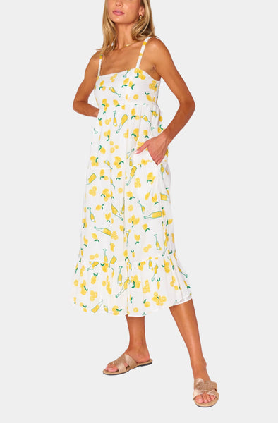 Summer Fling Midi Dress - Limoncello