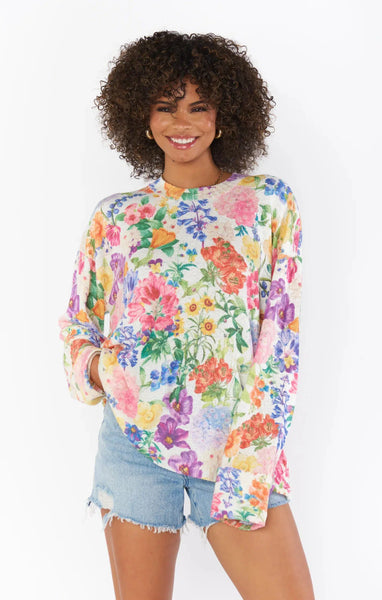 Sue Tunic Sweater - Botanical Floral