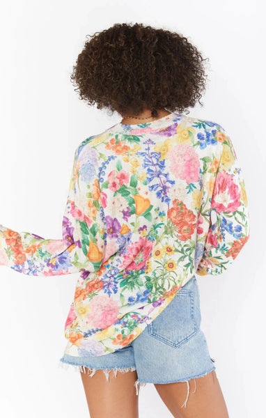Sue Tunic Sweater - Botanical Floral
