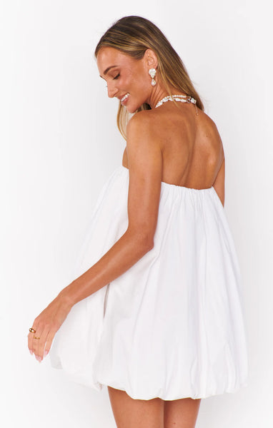 Beverly Bubble Dress White