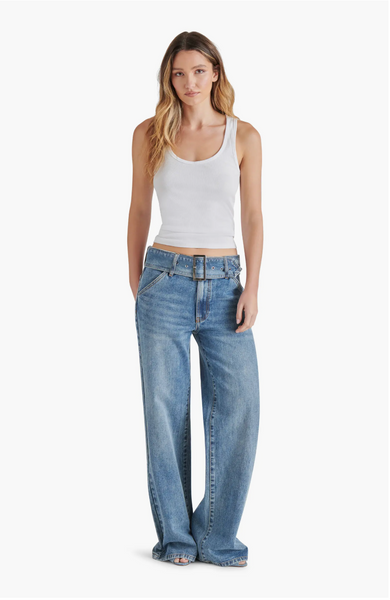 Cove Belted Baggy Low Rise Jeans