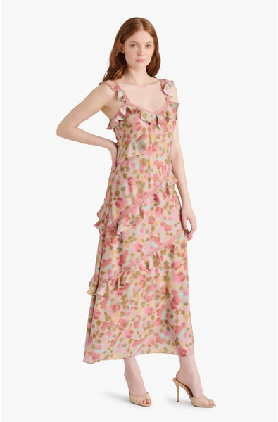 Versailles Floral Ruffle Dress
