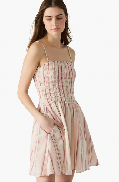 Lotty Stripe Smocked Stretch Cotton Sundress