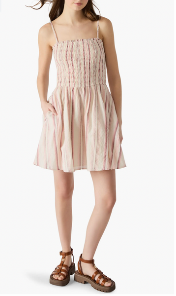 Lotty Stripe Smocked Stretch Cotton Sundress