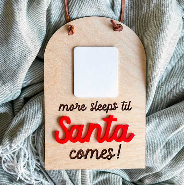 Santa Countdown sign