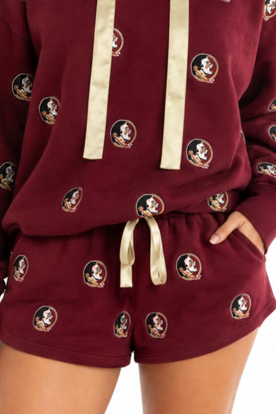 Florida State Embroidered Fleece Shorts