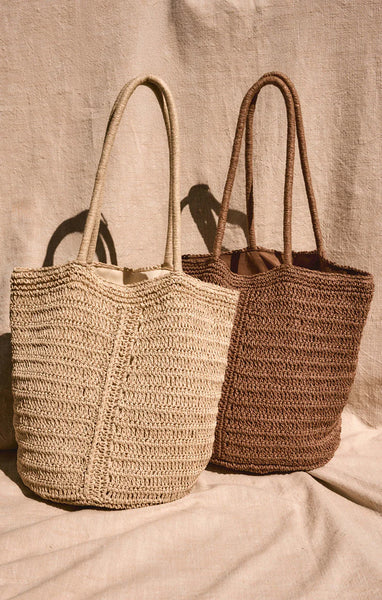 Las Lomas Straw Bag - Natural