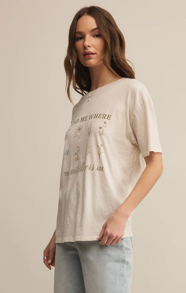 Boyfriend Wildflowers tee