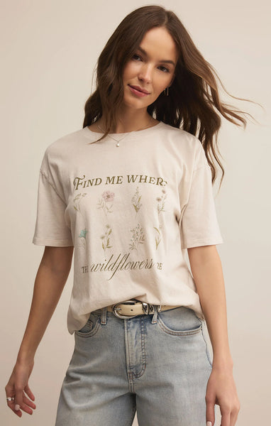 Boyfriend Wildflowers tee