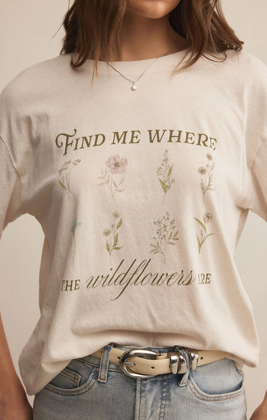 Boyfriend Wildflowers tee