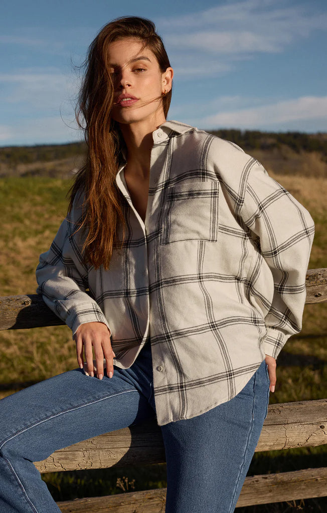River Plaid Button Up