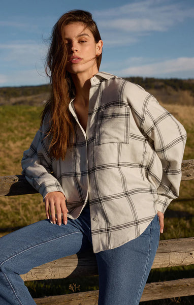River Plaid Button Up