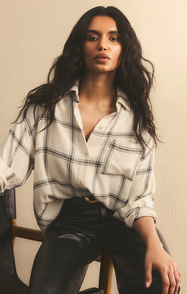 River Plaid Button Up