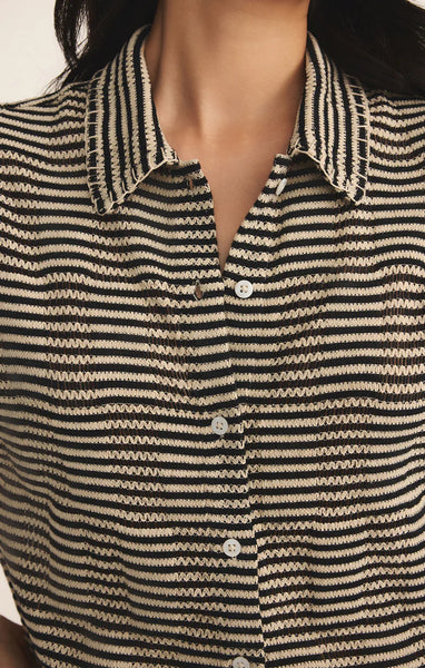 Monaco Crochet Button Up