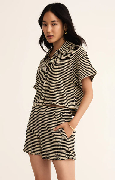 Monaco Crochet Button Up