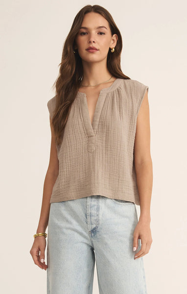 Cliffside V-Neck Airy Top