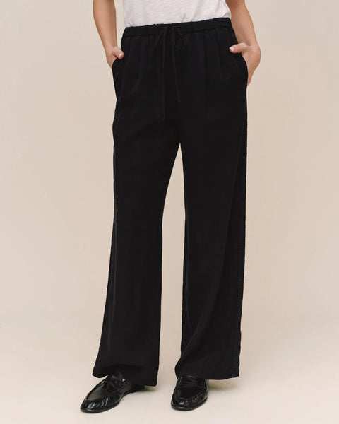Side Seam Trim Pant - Black