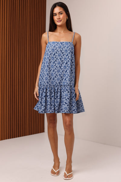 Scarlett Eyelet Mini Dress