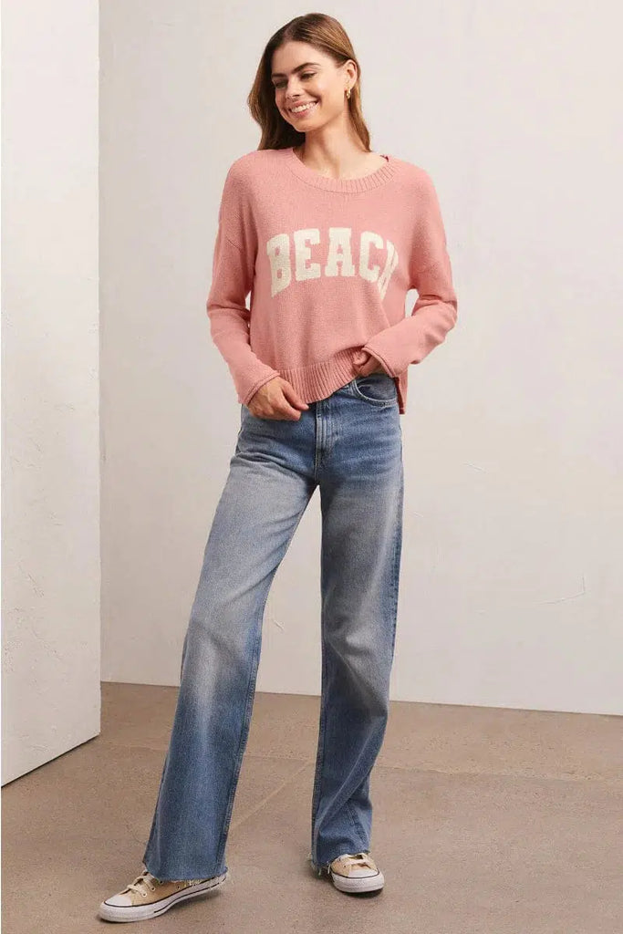 Sienna Beach Sweater - Champagne Blush