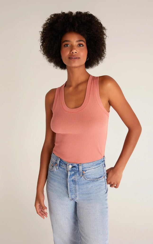 Sirena Rib Tank - Canyon Rose