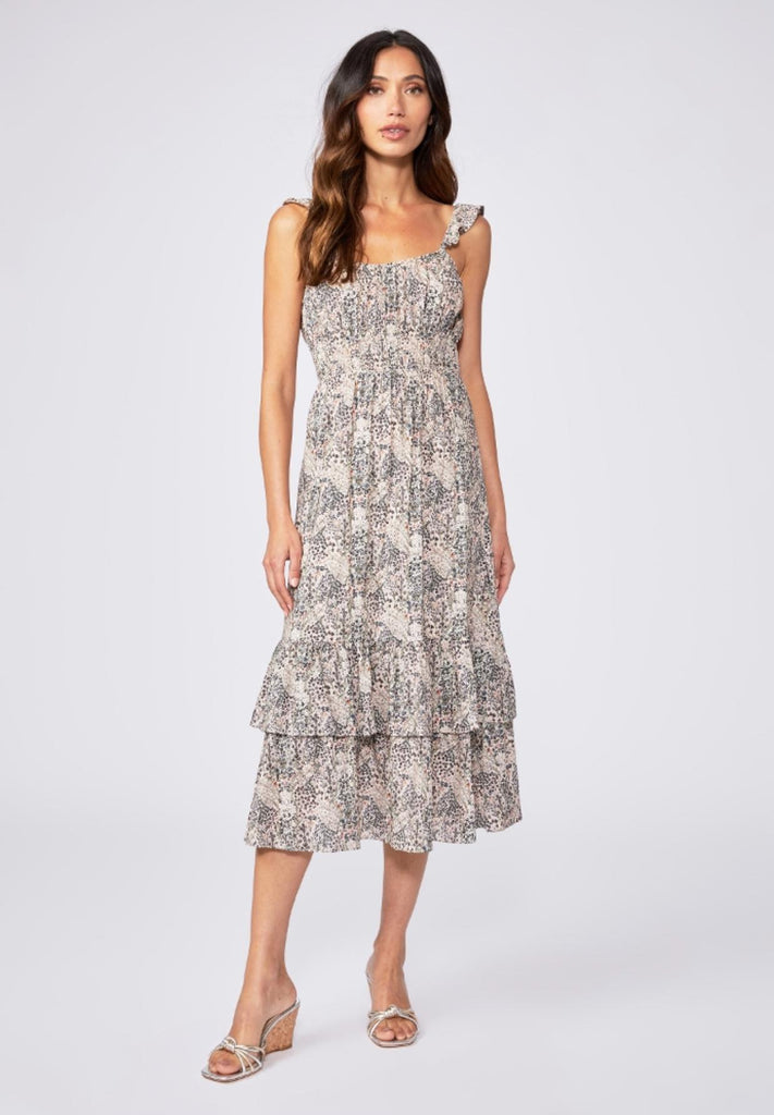 Gisela Dress - Ecru Multi