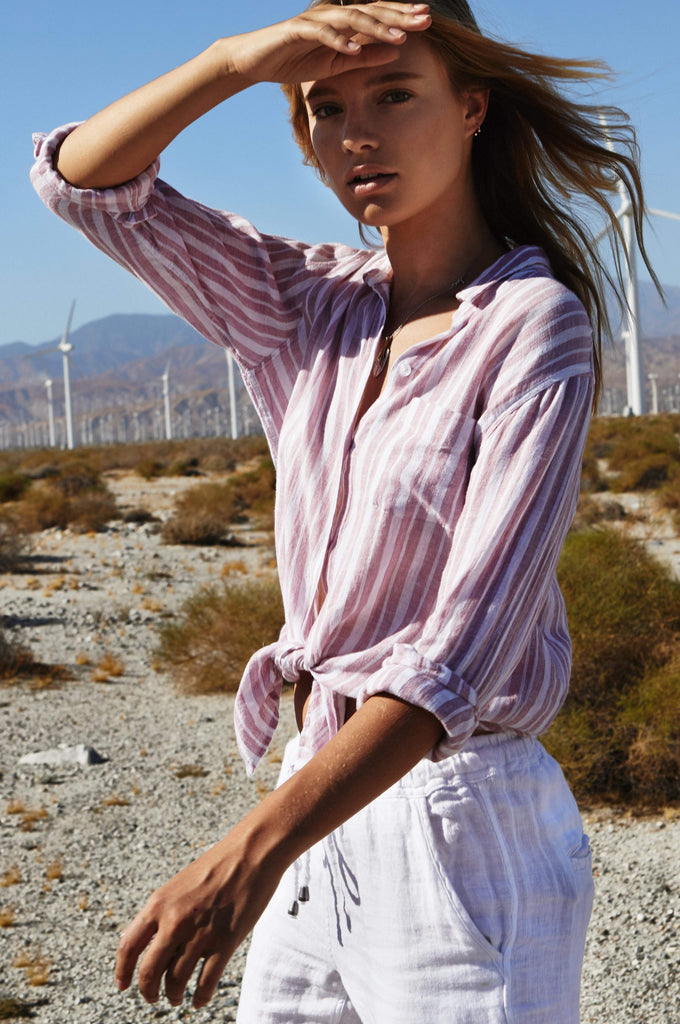 Charli - Bordeaux Stripe