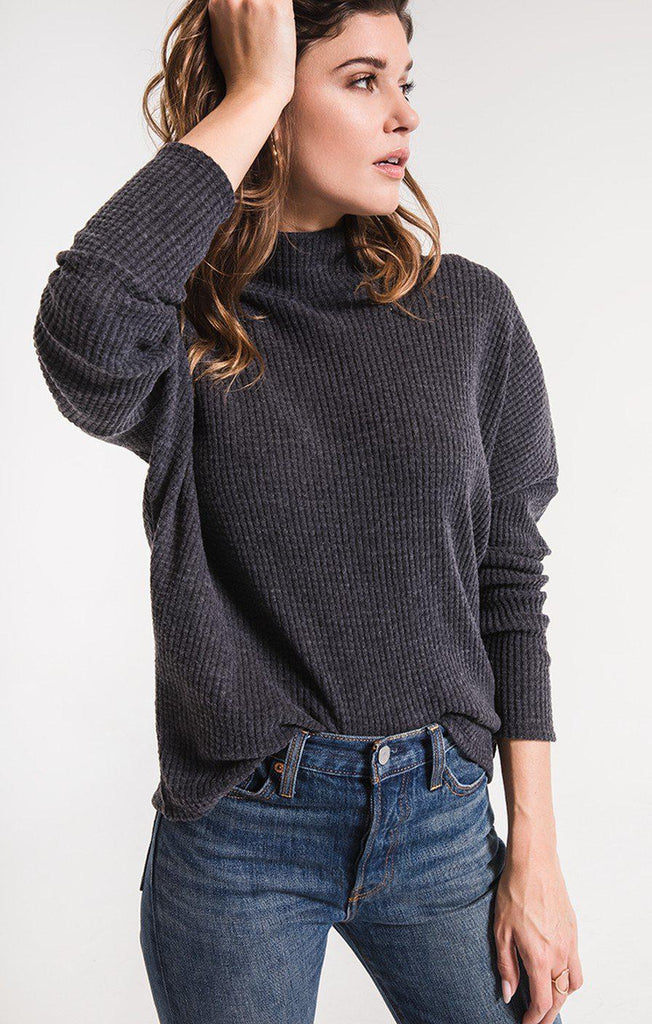 The Mock Neck Waffle Thermal