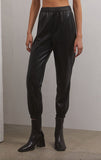 Lenora Faux Leather Joggers
