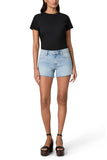 Dylan Raw Hem Mid Rise Denim Shorts