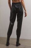 Lenora Faux Leather Joggers