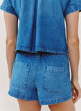 Elle Playa Trouser Short - Spring Horizon Wash