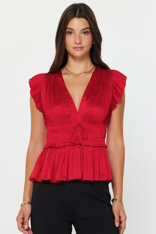 Heather V-neck Blouse