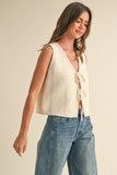 Tie Front Vest