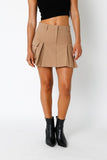 Carmen Mini Skirt - Camel