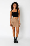 Carmen Mini Skirt - Camel
