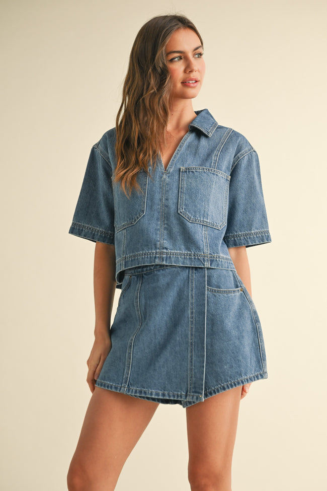 Cayla Denim Skort